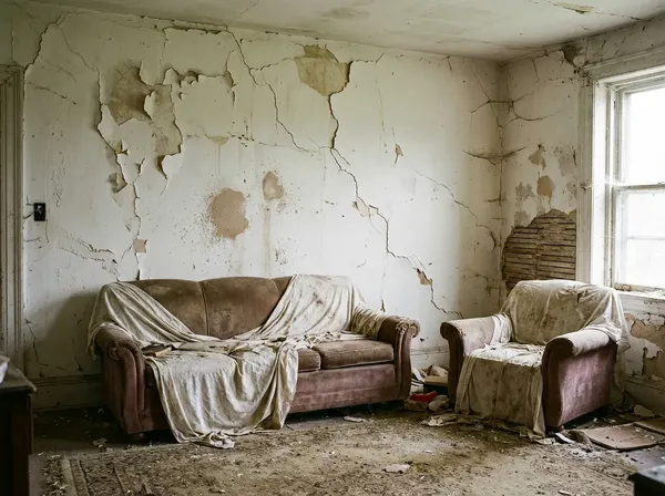 Vor Malerarbeiten - Wohnzimmer Wien