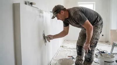 Wand glatt spachteln